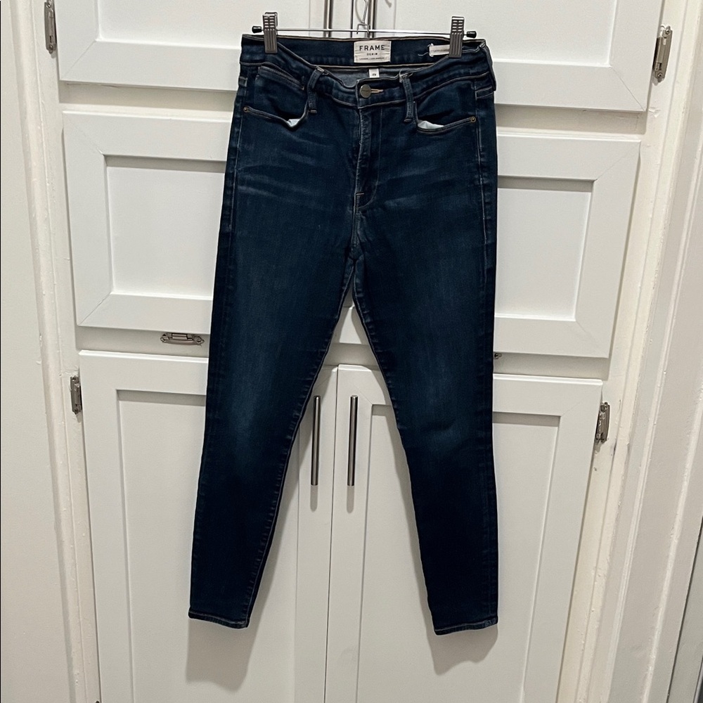 Frame Denim Women's Deep Indigo Skinny Jeans